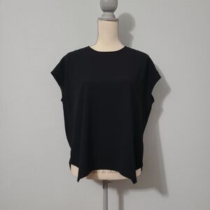 MM Lafleur Black Didion Cap Sleeve Blouse Top Career Office Quiet Luxury‎ XS